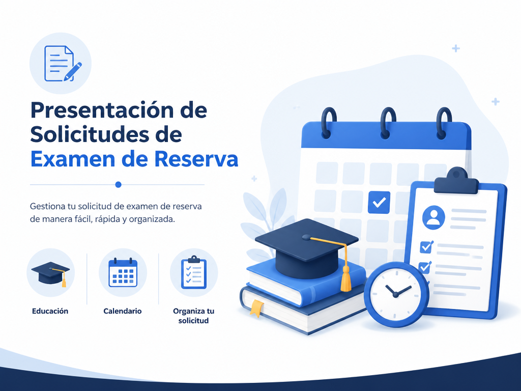Solicitudes de examen de reserva